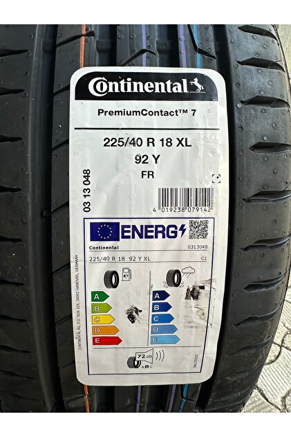 Continental 225/40R18 92Y XL FR PREMİUMCONTACT 7 CONTİNENTAL (2025
