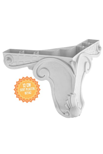 Aslan 12 Cm Plastik Mobilya Ayağı, Lüks Metal Mobilya Ayak, Koltuk, Dolap, Şifonyer Ayak