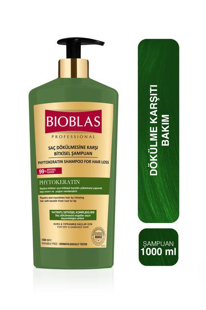 Șampon Reparator Anti-Căderea Părului cu Fitokeratină 1.000 ml - Îngrijire cu Keratină, Păr Deteriorat
