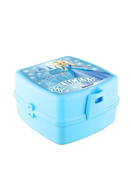 Relaxion 4 Compartment Lunch Box with Spoon and Fork and Lock - Food Storage Container - Lunch Box