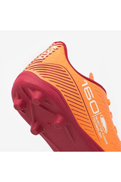 orange boys football cleats