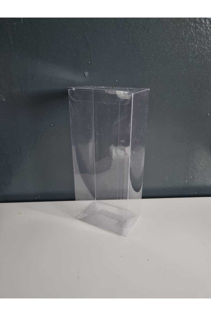 Pvc, Asetat, Şeffaf Kutu - 180 Micron - 8 x 5,5 x 18,5 cm - (25 Adet)