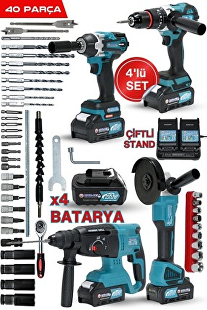 Mur-Cell Mur-9013 16,8v Kömürsüz Motor Çelik Mandren 36 Parça