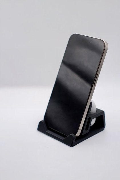 Minimalist Phone and AirPods Stand – Desk Top Organizer & Organizer