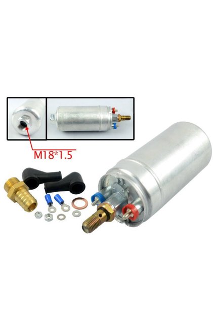 Silver VR - TOP QUALITY External Fuel Pump 044 OEM:0580 254 044 Poulor 300lph come with PQY pack VR-