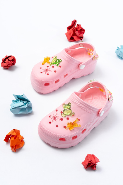 Jelly Beaded Girl's Sandals-Slippers