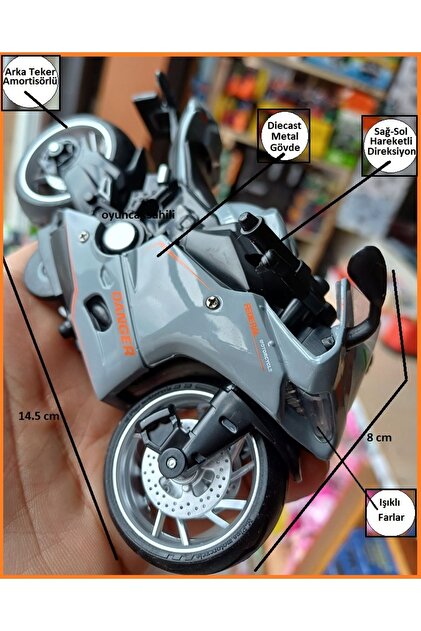 OYUNCAKSAHİLİ Motor Kawasaki Ninja ZX10R Tarz Motorsiklet Metal