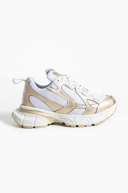 Space white-gold skin-file women's sports shoes