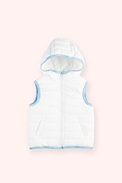 Baby Boy White Micro Vest