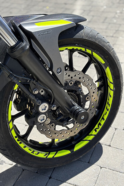 Banxtre Yamaha MT-07 Tüm Yıllar için Uyumlu Neon Sarı Jant Şeridi