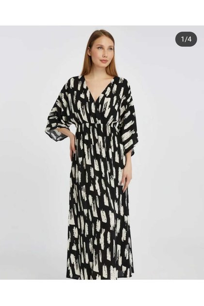 Summer Printed Viscose Fabric Women Dress