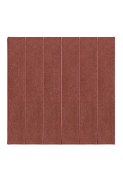 Set 10 Placi Tapet 3D, Flippy, 70 x 70 cm, 3 mm, Rasina, Tip Placi de Lemn, 4.9 mp, Caramiziu