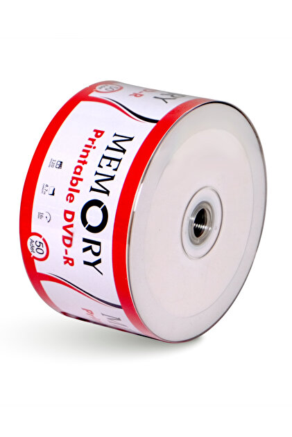 MEMORY Printable Dvd-r 16x 4.7 Gb 50 Li Paket Boş Printble Dvd