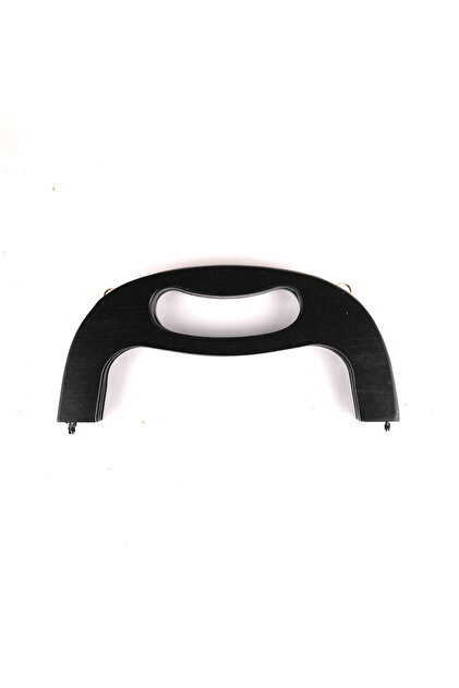 Magnetic Wooden Purse Bursu C Model Wooden Purse Handle with Handle 25 cm Black