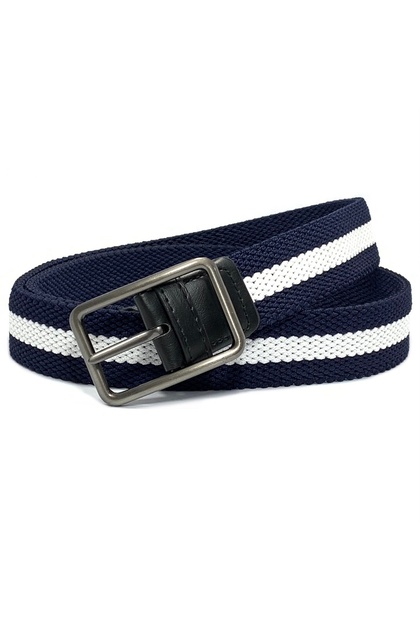 Braided Canvas Woven Elastic Stretch Belt for Men with Multicolored Belt men Enclosed in an Gift Box