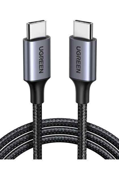60W USB-C to USB-C Cable, 1M Nylon Braided Cord, 2.0 Fast Charging Cable