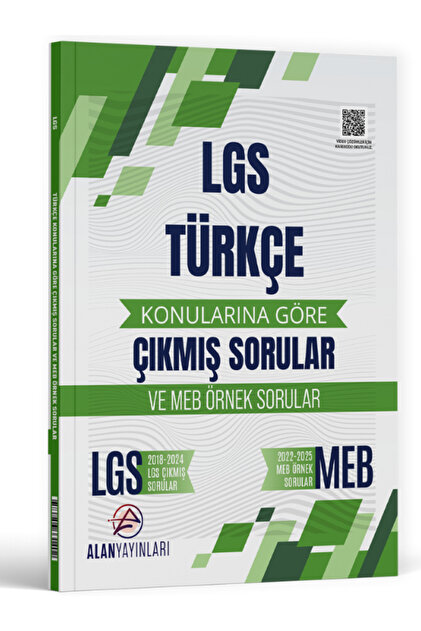 Alan Yayınları Alan 8. Sınıf LGS Konularına Göre Türkçe Çıkmış