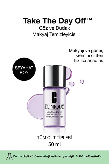 Take The Day Off™ Göz ve Dudak Makyaj Temizleyicisi - Seyahat Boy 50ml
