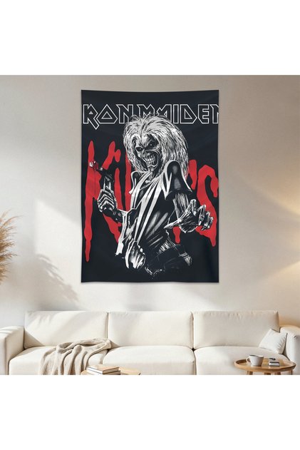 Iron Maiden Wall Drape Wall Tapestry First Quality Satin Fabric Poster