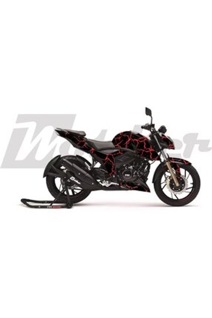 Motiker APACHE RTR 200 Kaplama Sticker Etiket Modeli Şimşek Desen ...