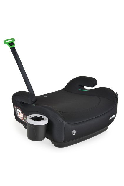 Inaltator Auto Cangaroo Swift Negru 125-150cm, Suport sticla cu sistem Anti-Varsare, Varsta 4-12 Ani