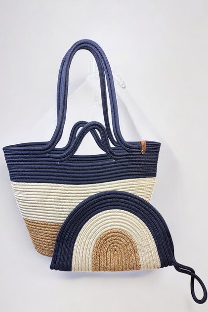 Mira Double Zipper Clutch Bag and Shoulder Bag