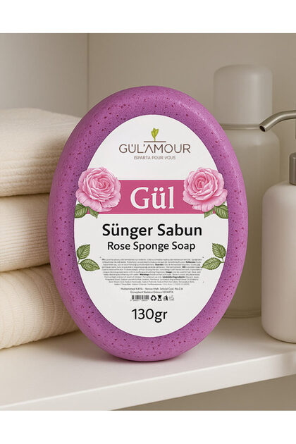 Rose Essence Sponge Soap 130Gr