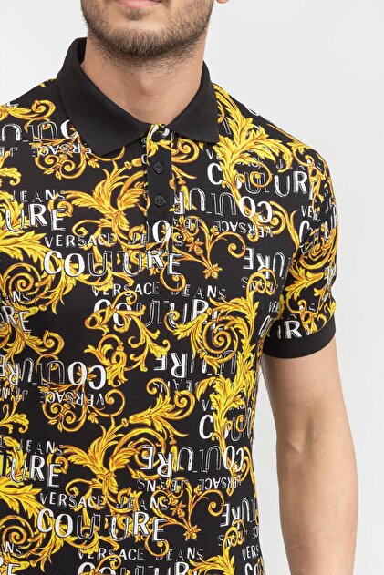 VERSACE JEANS COUTURE Erkek Polo Yaka T-Shirt74GAG6S0JS149