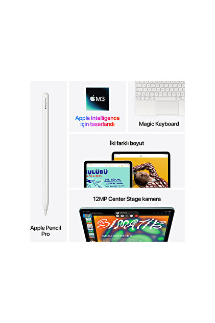 Apple 11 inç iPad Air M3 Wi-Fi 512 GB Tablet Mavi (MCA94TU/A