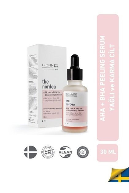 The Nordea Aha 10% Bha 2% Yağlı Ve Karma Ciltler Için Peeling Serum