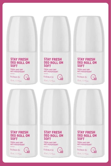 Stay Fresh Deo Roll On Soft 50 Ml Kadın 6 Adet