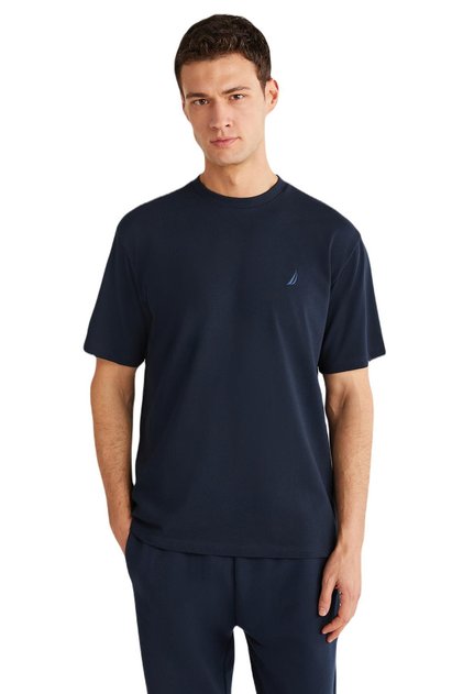 Tricou pentru bărbați, albastru bleumarin, 100% bumbac