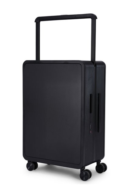 Modern 20-inch polycarbonate cabin suitcase in black