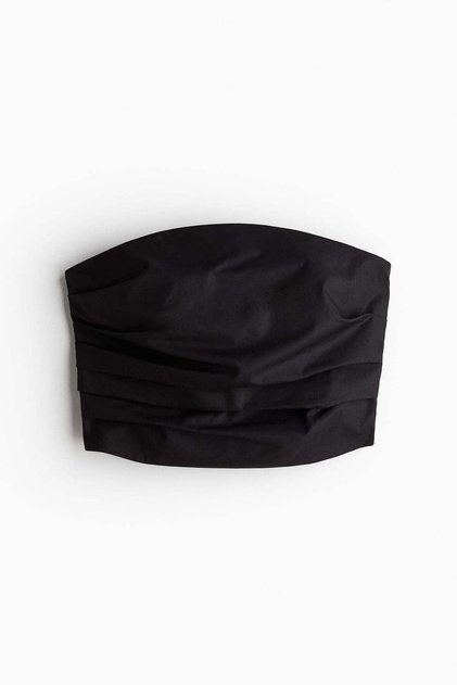 Pleat-detail bandeau top