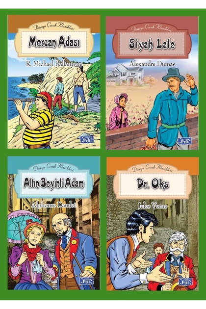 Dünya Çocuk Klasikleri Seti 4 (4 Books) for Middle School Grades 5 and 6