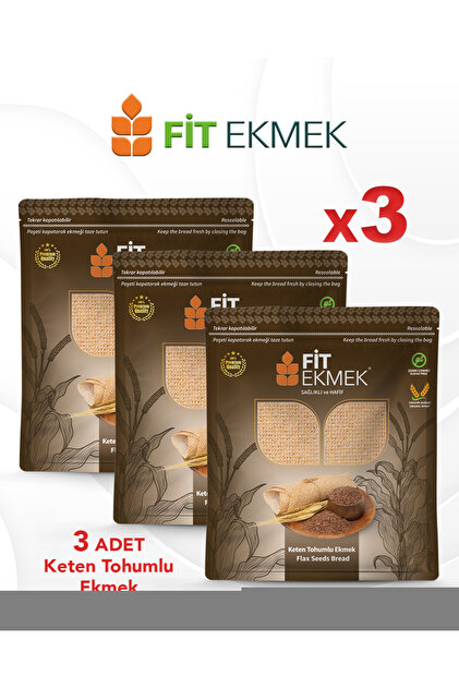 3'lü paket Keten Tohumlu Lavaş Ekmeği 300gr