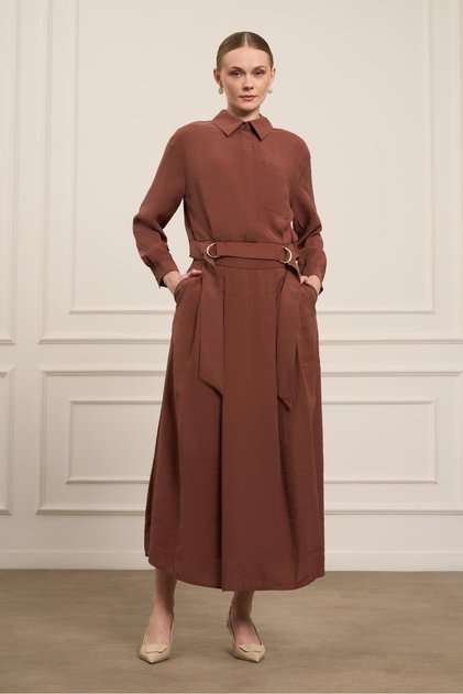 Women's Modal Skirt Suit Copper 30714