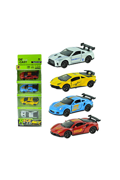 Erzi Oyuncak Metal Arabalar Çek Bırak 4'lü Set 10 Cm 1:64 Ölçek