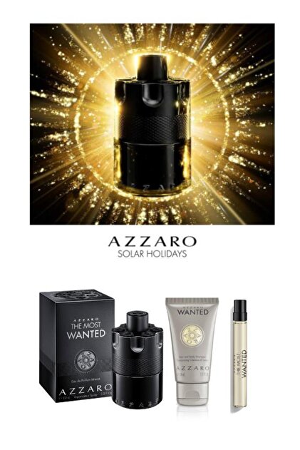 Azzaro The Most Wanted Intense EDP 100 ml + 10ml + 75 ml Duş Jeli