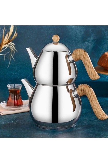 Damla Orta Boy Bakalit Kulp Çaydanlık Takımı - 1.20 LT 2.20 LT