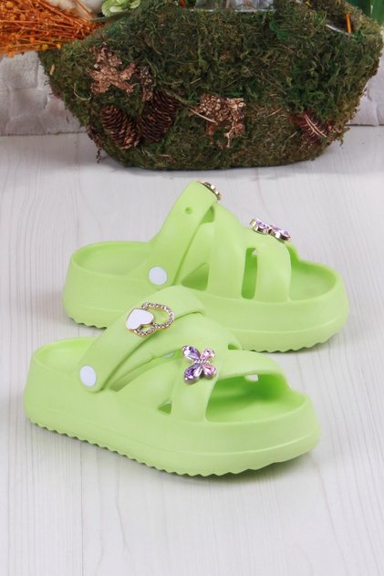Clx 6980 Beach Sea Pool Slippers Lightweight Comfortable Flexible Girls Slippers
