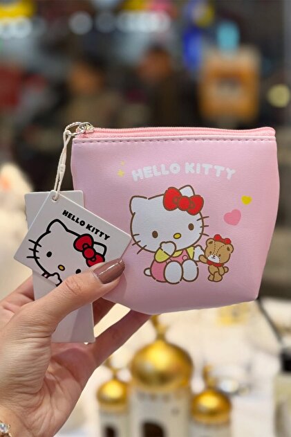 Miniso Sanrio Lisanslı Hello Kitty Beşgen Mini Bozuk Para Çantası