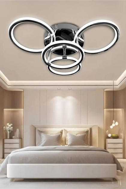 Exxen Kumandalı Çift Yönlü İthal 3+1 Modern Yüksek Işık Gücü Modern Uzun Ömürlü Sarkıt Led Avize Kro