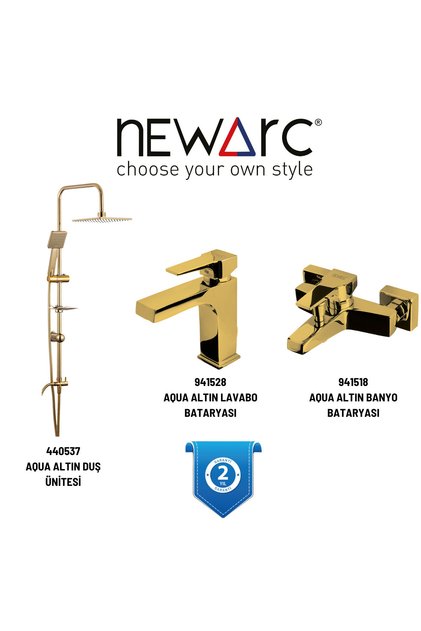 Aqua Gold Sink and Shower Unit 941528 - 941518 - 440537
