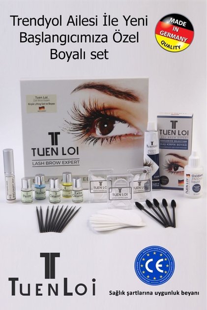 Kirpik Lifting Seti-kaş Laminasyonu Seti ((ALMAN FORMÜL) Boyalı Set