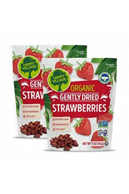 happy vıllage Organik Infüze Kuru Çilek - Çilek Kurusu- Organik