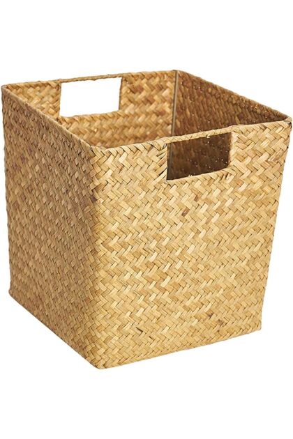 Bambu Hasır Derin Kare Düzenleyici/sepet/organizer 29cm 1 Adet