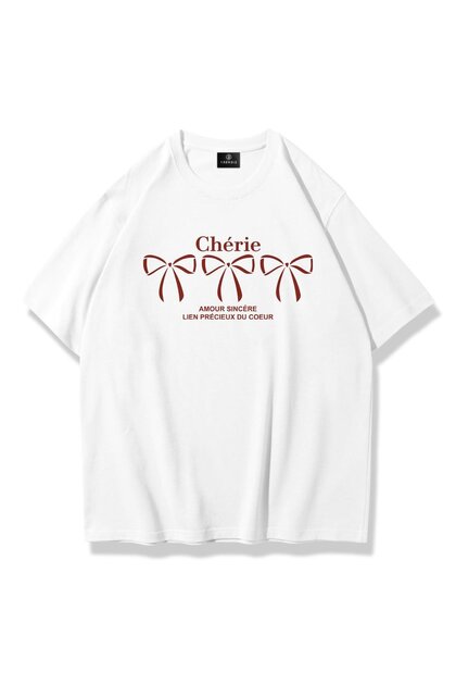 Unisex Cherie Tshirt Beyaz