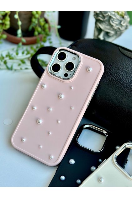 iPhone 16 Promax Compatible Pearl Toy Designed Silicone Case