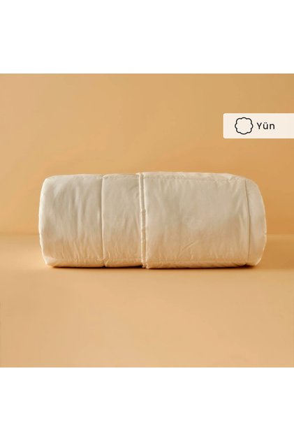 Deluxe Yün Yorgan Çift Kişilik Beyaz (195x215 cm)